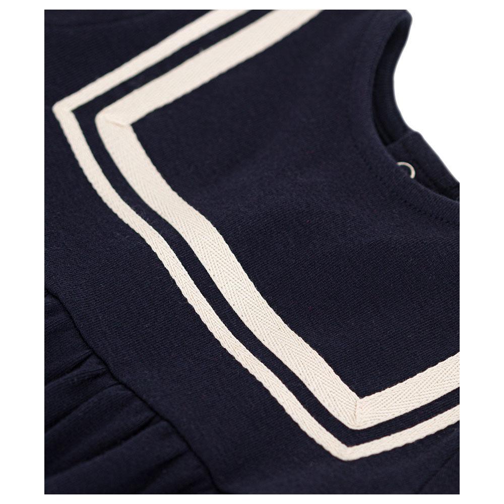 Petit Bateau - Baby's Organic Cotton Sailor Dress - Blue