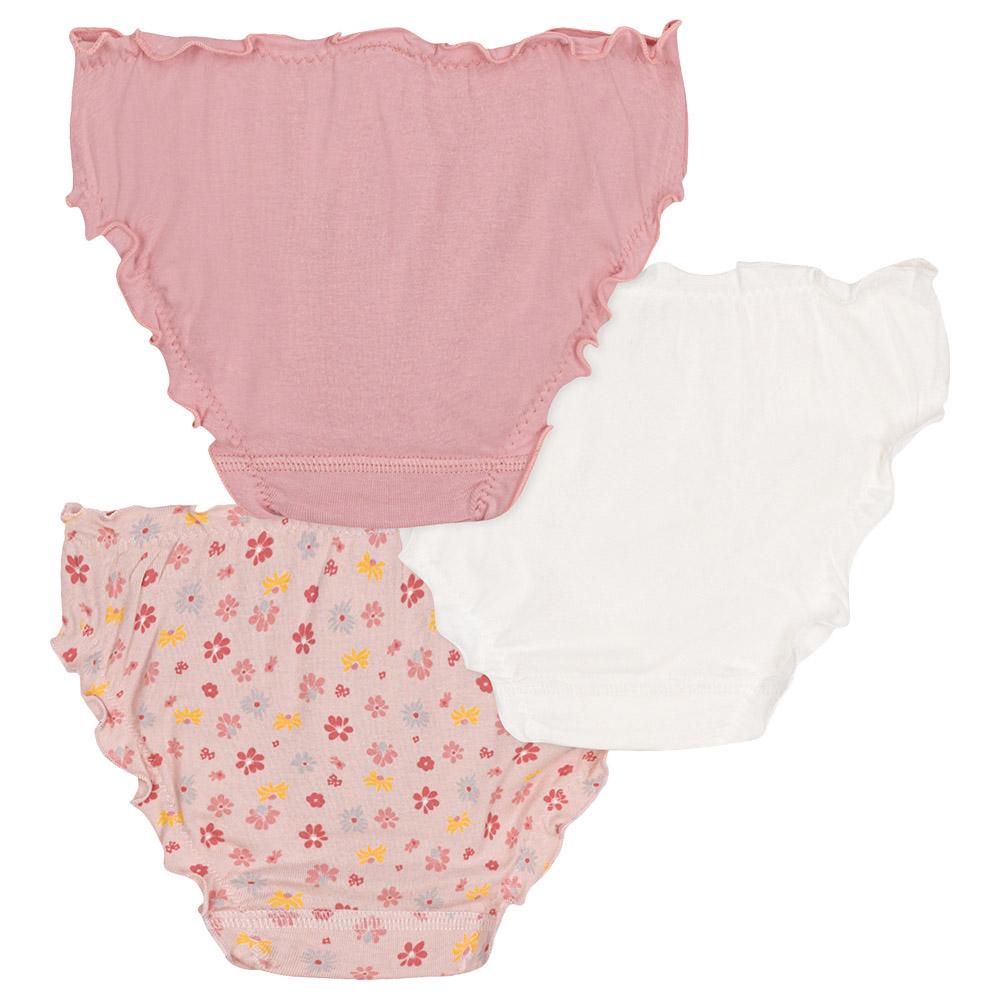 Petit Bateau - 2pc-Set - Girl's Frilly Cotton Knickers