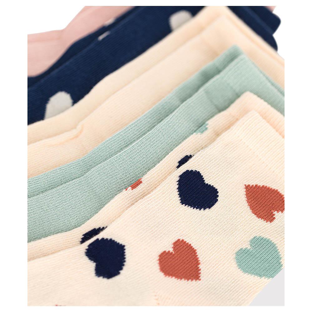 Petit Bateau - 5pc-Set - Baby's Heart Cotton Socks