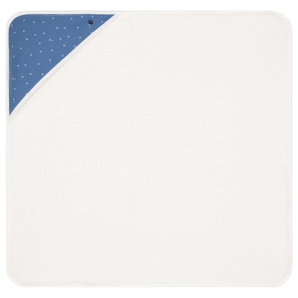 Petit Bateau - Cotton Bath Square - Blue/White