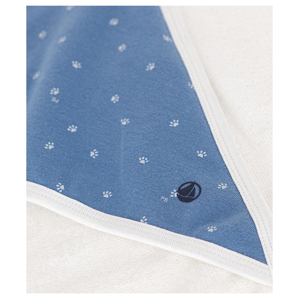 Petit Bateau - Cotton Bath Square - Blue/White