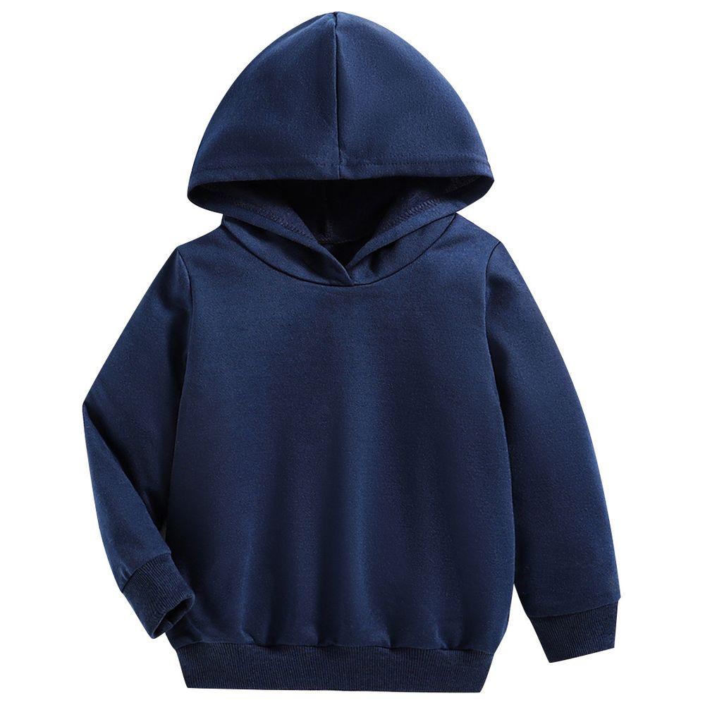 Sugar Rush - Solid Hoodie Full Sleeves Sweatshirt - Navy