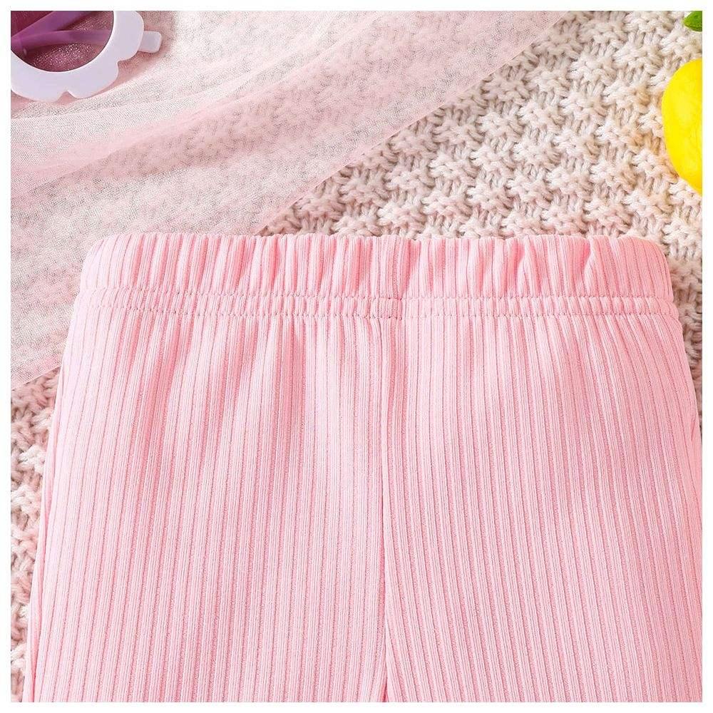 Sugar Rush - 3pc-Set - Girls Solid Flared Pants