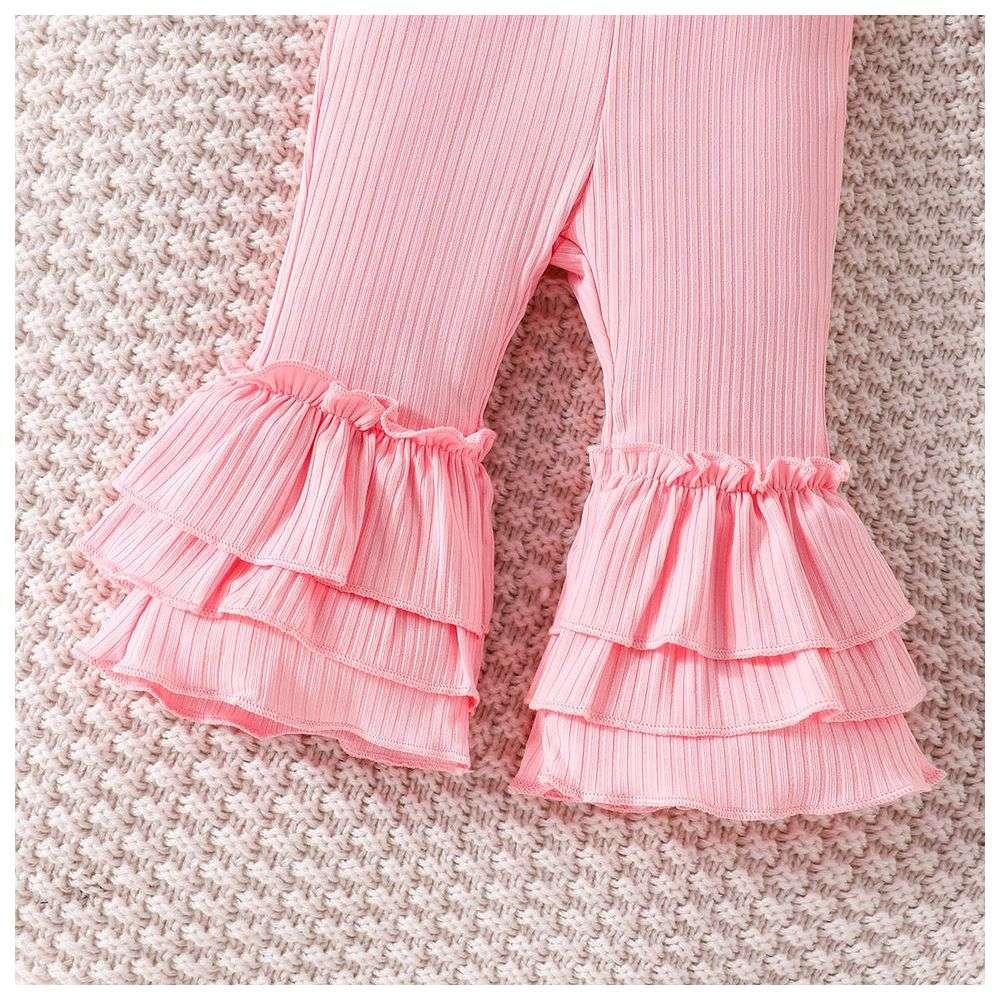 Sugar Rush - 3pc-Set - Girls Solid Flared Pants