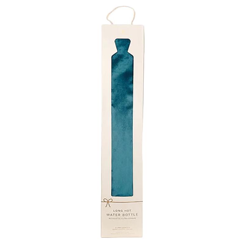 Aroma Home - Long Hot Water Bottle - Teal Velvet - 2 L