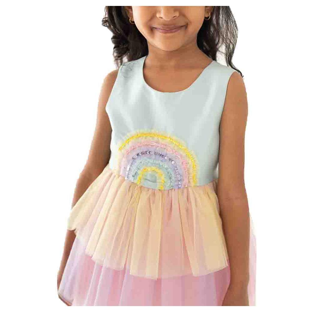 A Little Fable - Rainbow Sleeveless Dress