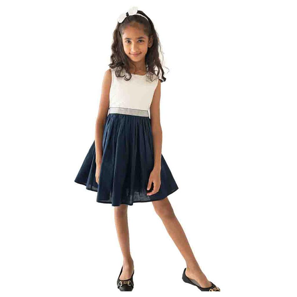 A Little Fable - Morning Twilight Dress - Navy Blue