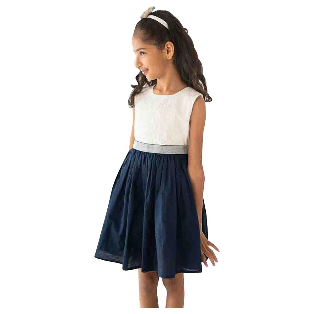 A Little Fable - Morning Twilight Dress - Navy Blue