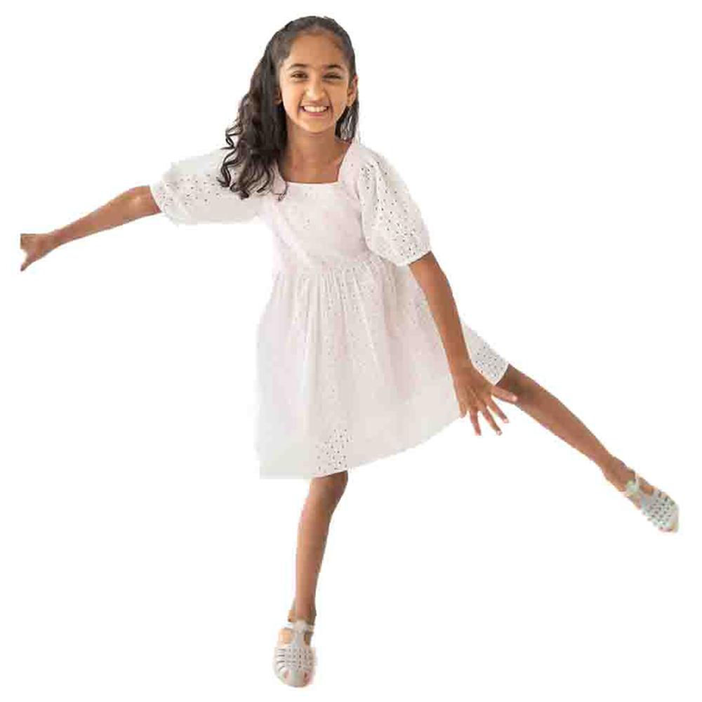 A Little Fable - Feather Fresh Dress - White