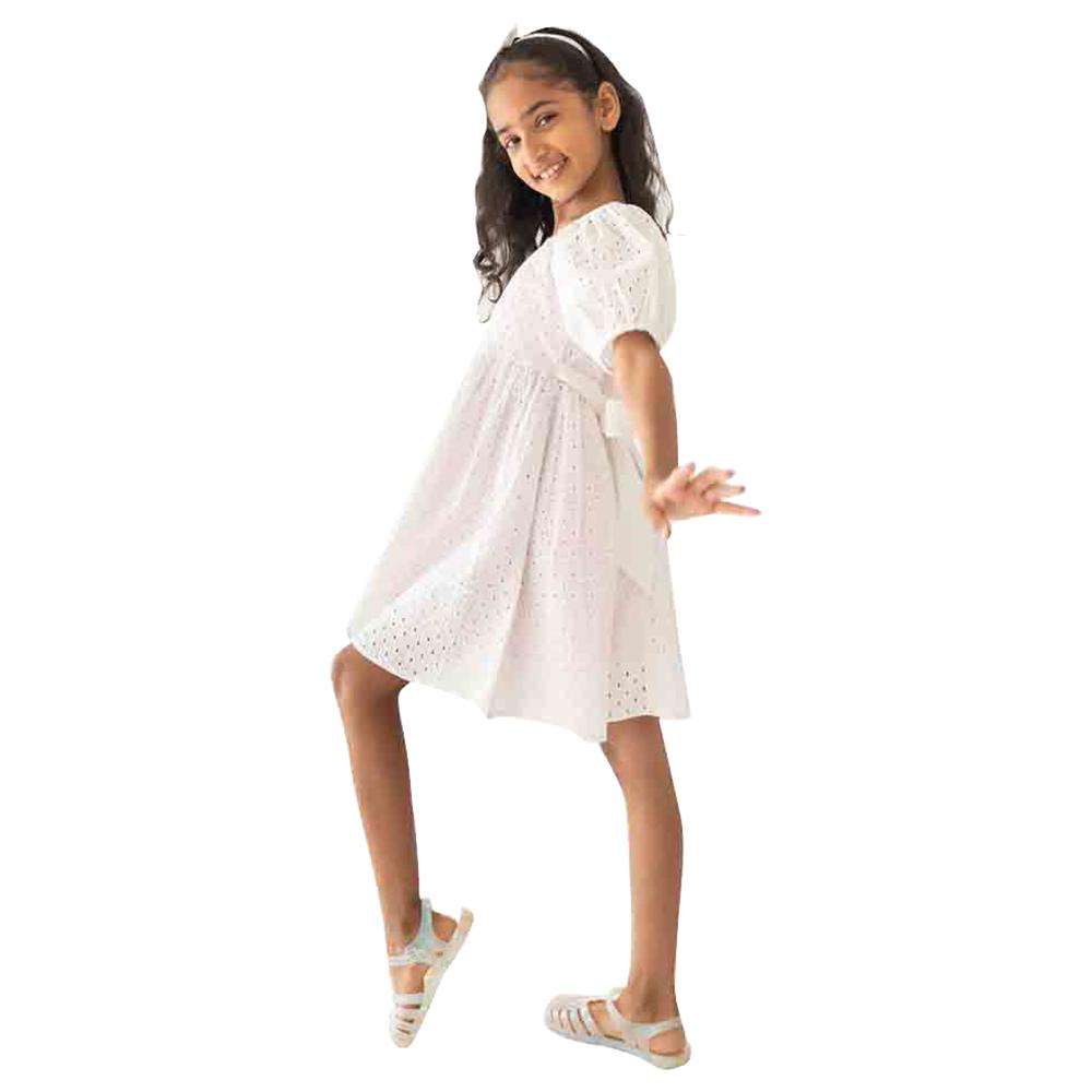 A Little Fable - Feather Fresh Dress - White