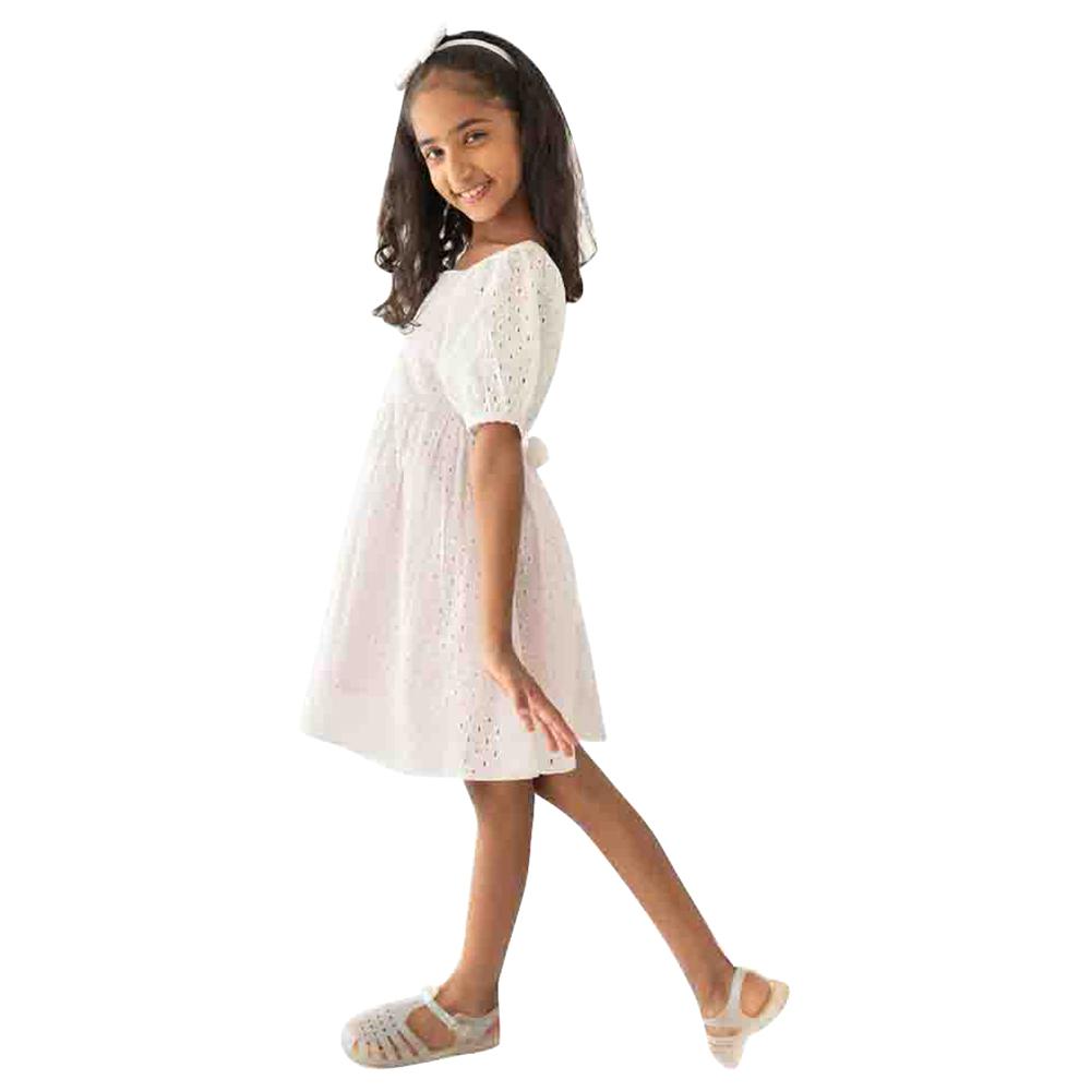 A Little Fable - Feather Fresh Dress - White