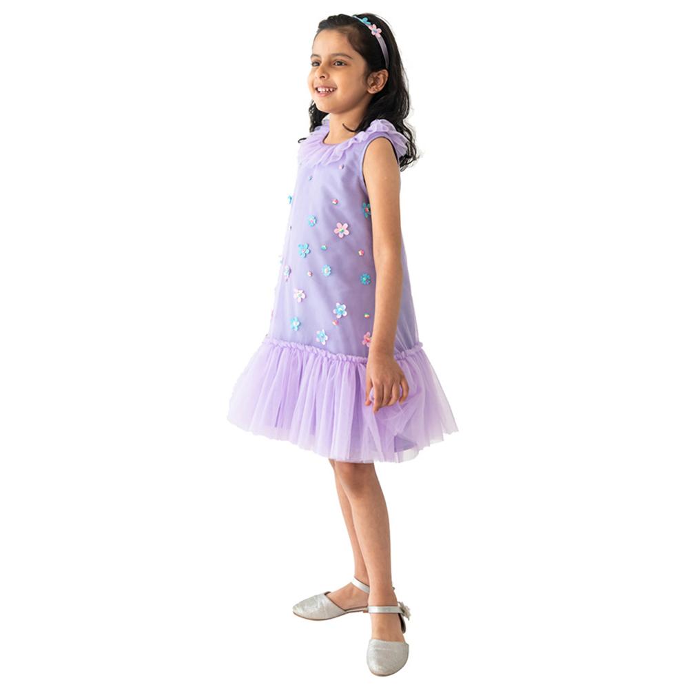 A Little Fable - Dainty Garden Dress - Lavender