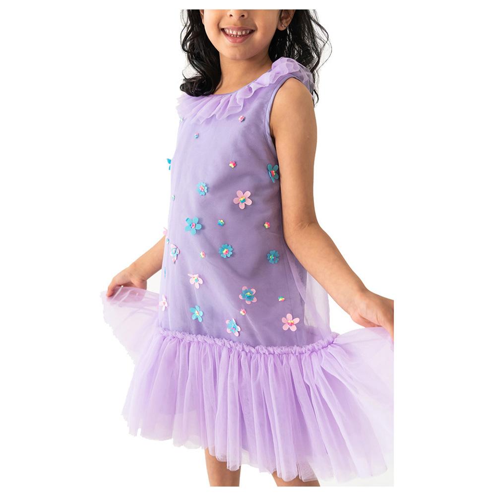 A Little Fable - Dainty Garden Dress - Lavender