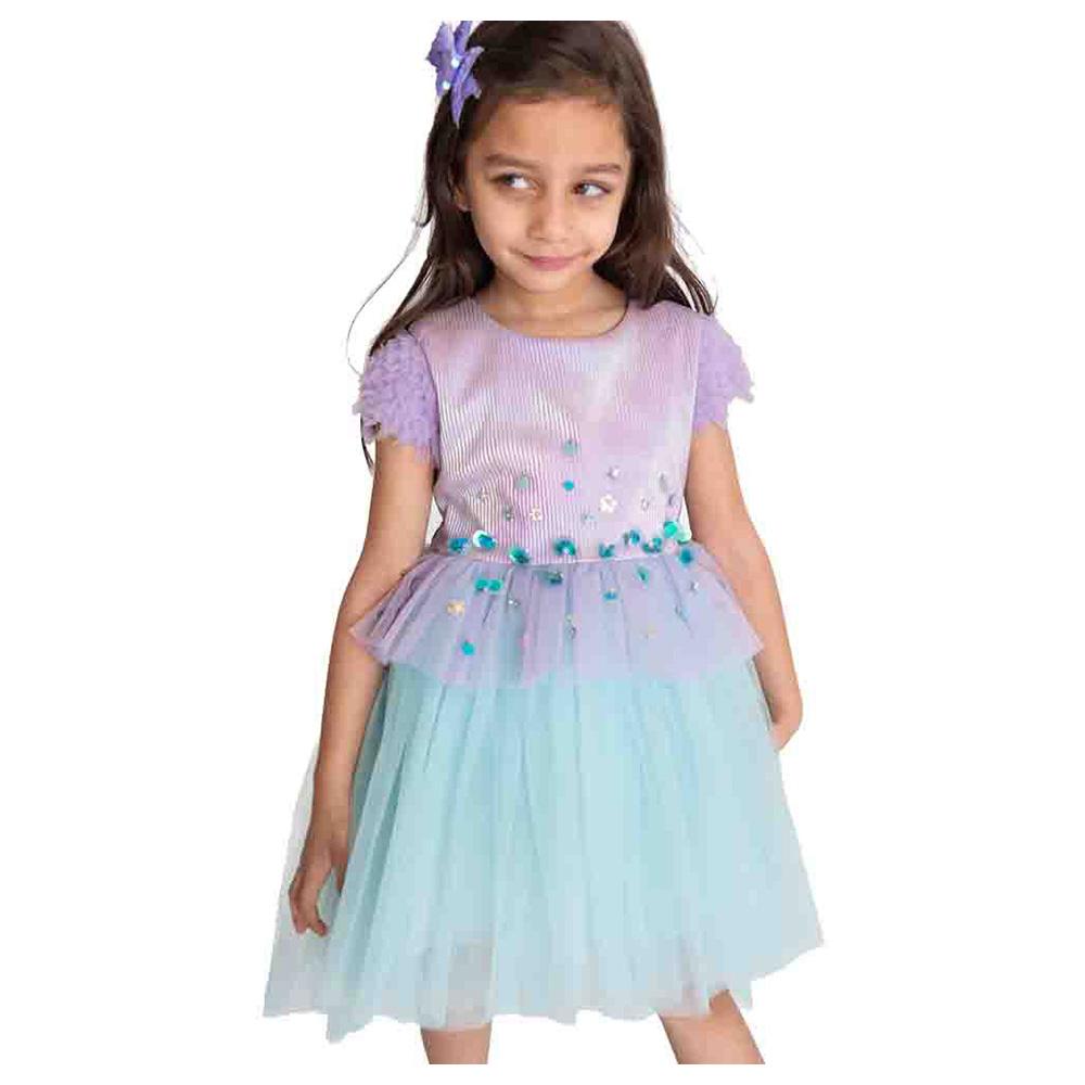 A Little Fable - 2Pc-Set - Mermaid Glitter Dress & Doll