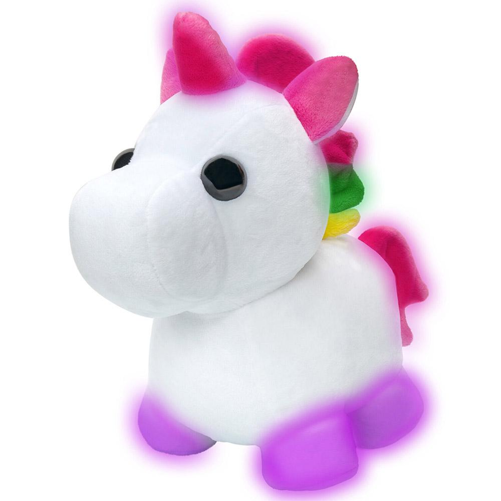 Adopt Me - Battery Operated Plush Neon Unicorn - 12-Inch