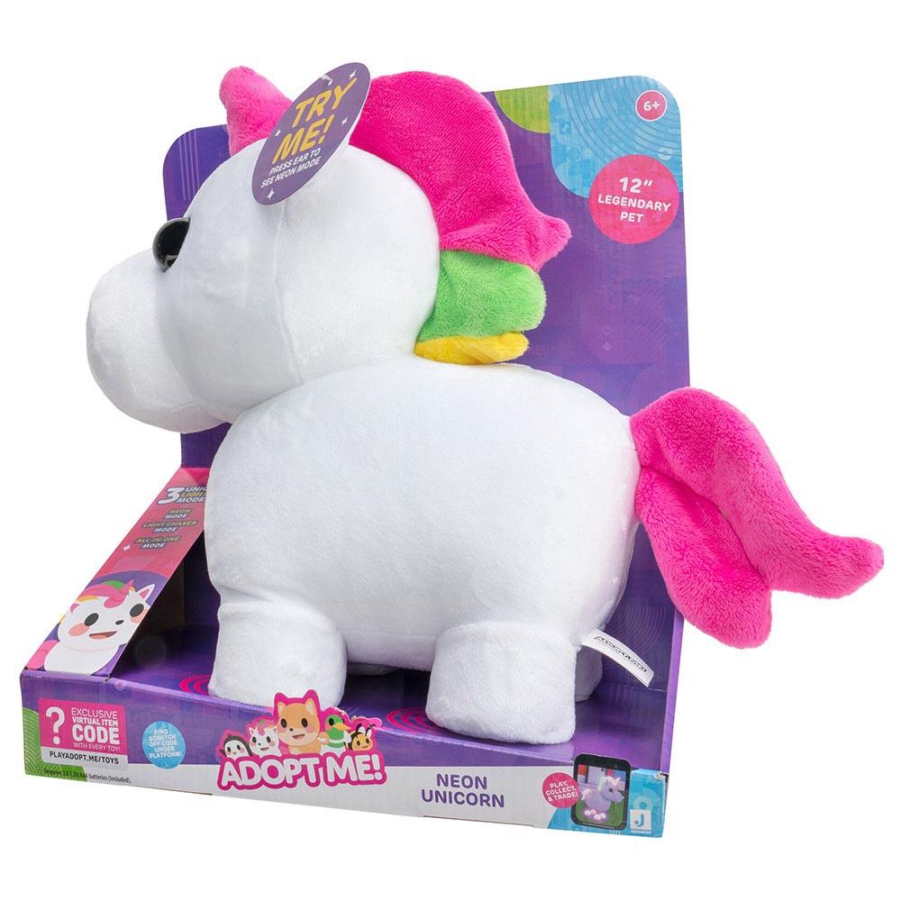 Adopt Me - Battery Operated Plush Neon Unicorn - 12-Inch