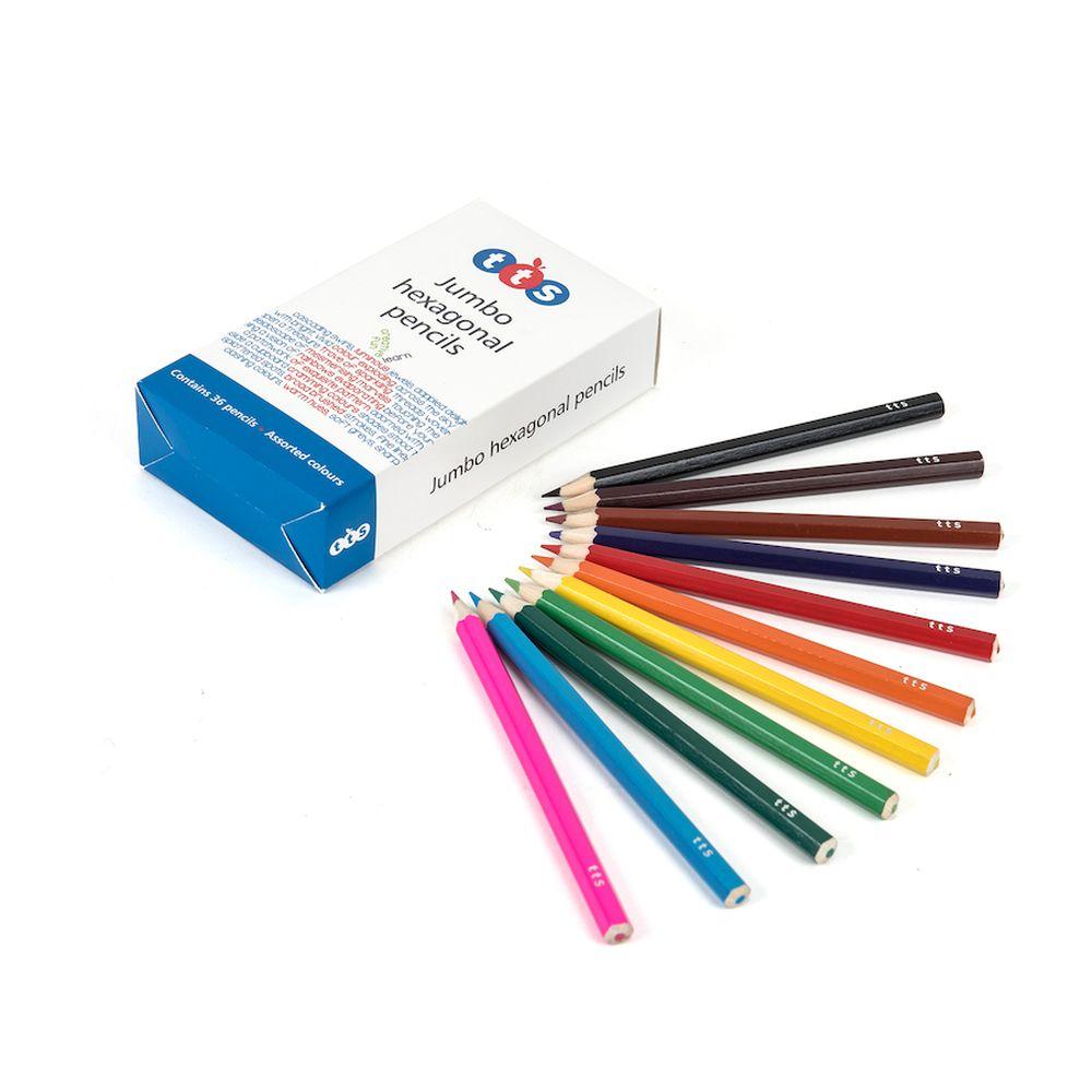 TTS - Jumbo Hexagonal Colouring Pencil - 36pcs