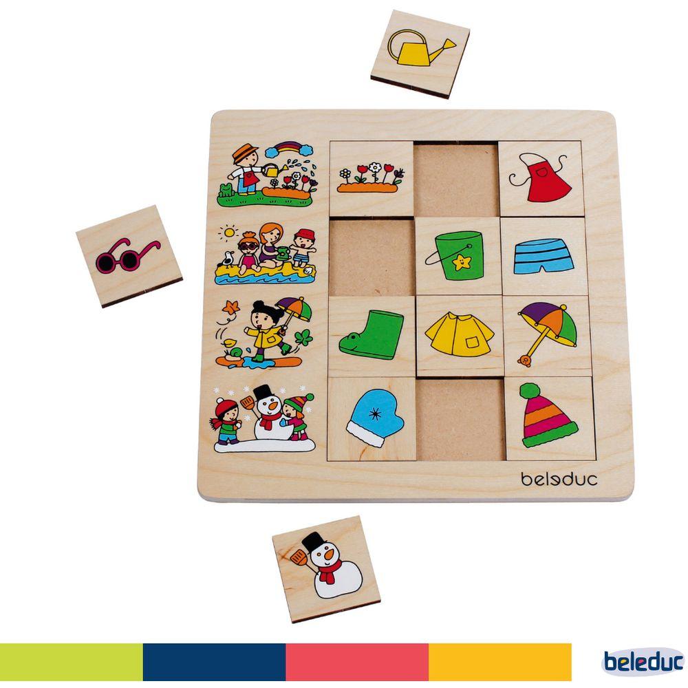 Beleduc - Wooden Sorting Set - Seasons