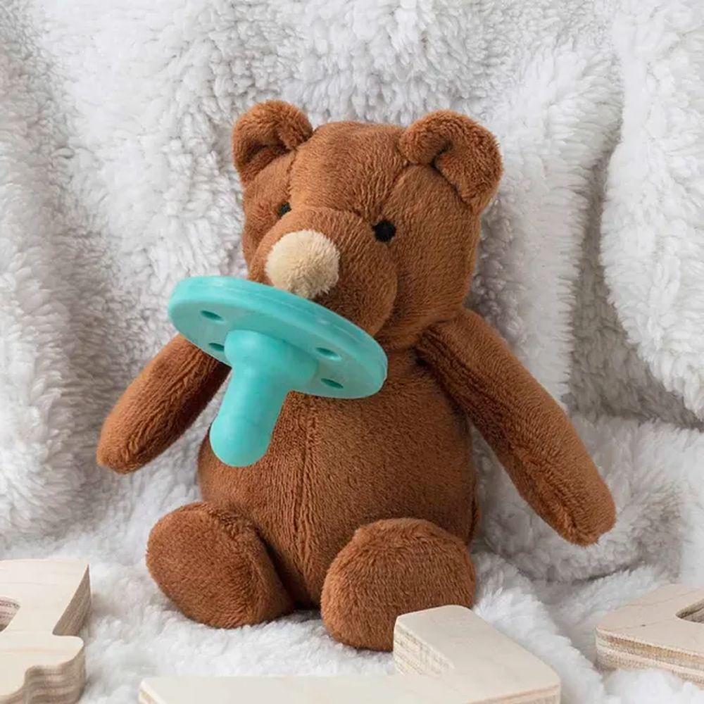 Minikoioi - Bear Plush Toy With Soother + FREE ONE Silicone Teether