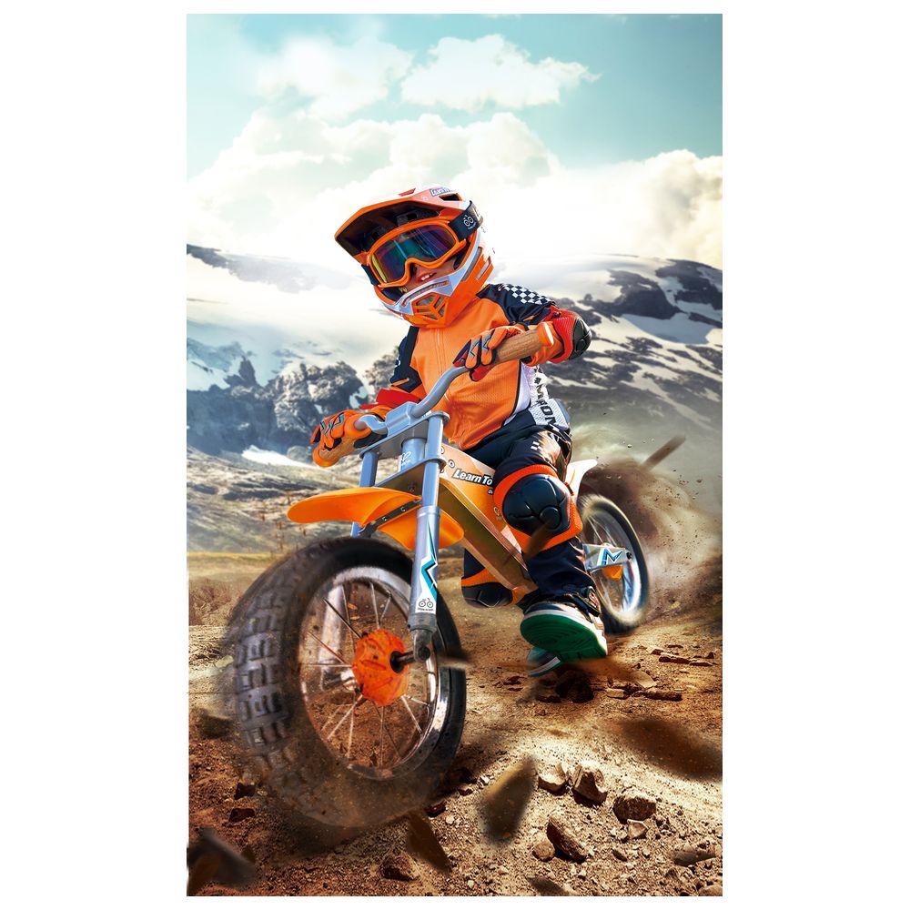 Hape - Off Road Balance Bike w/ Rider Gloves - Orange