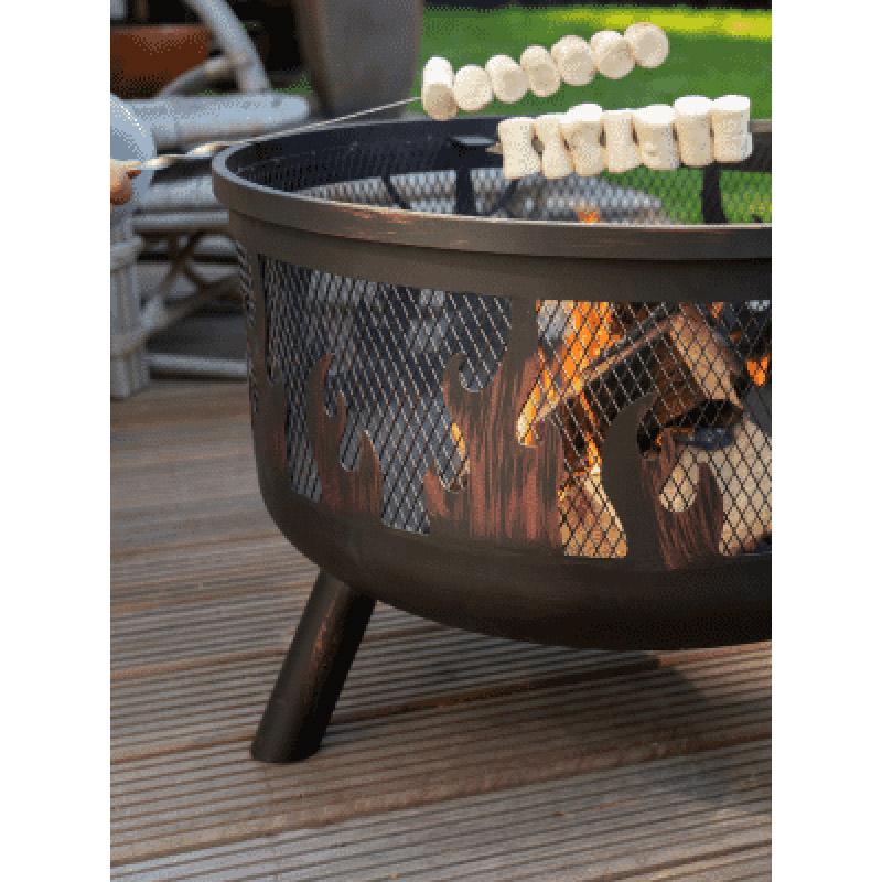 Bad Axe - Wild Embers Firepit - Black