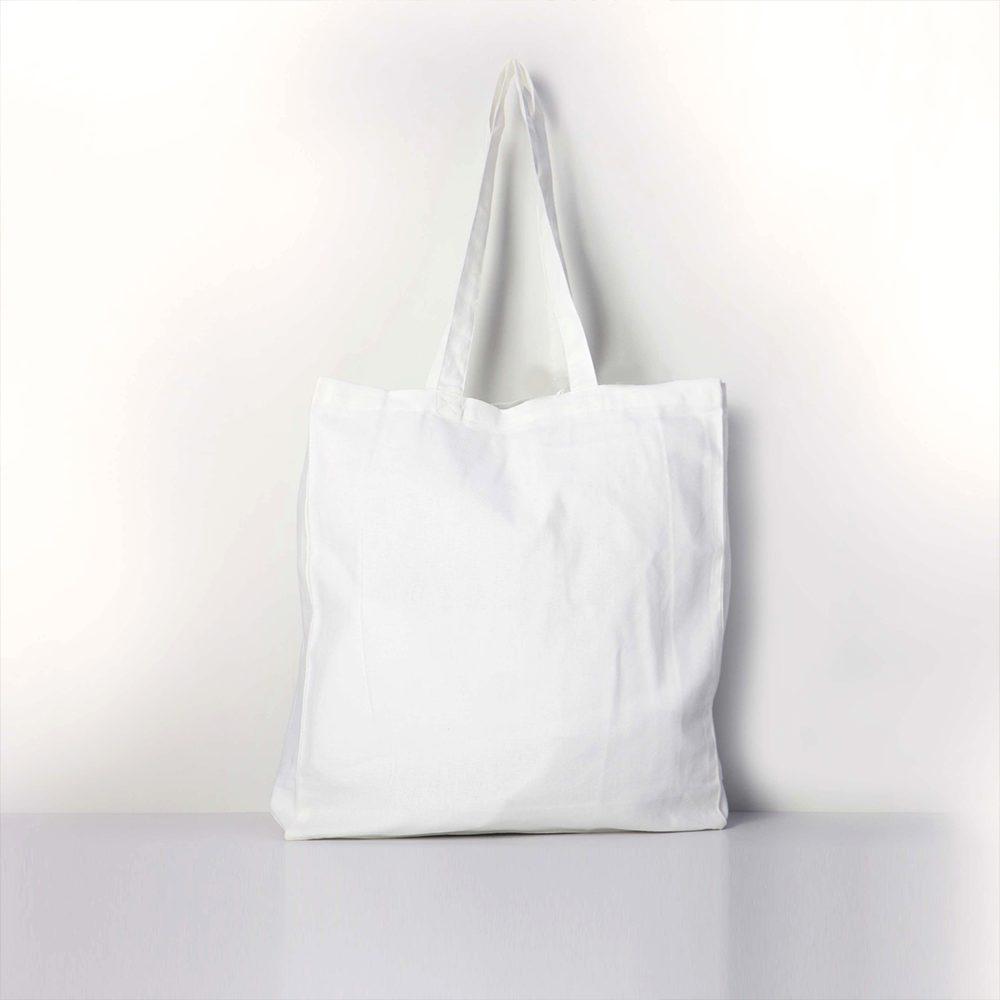 BYFT - Cotton Flat Tote Bag - White