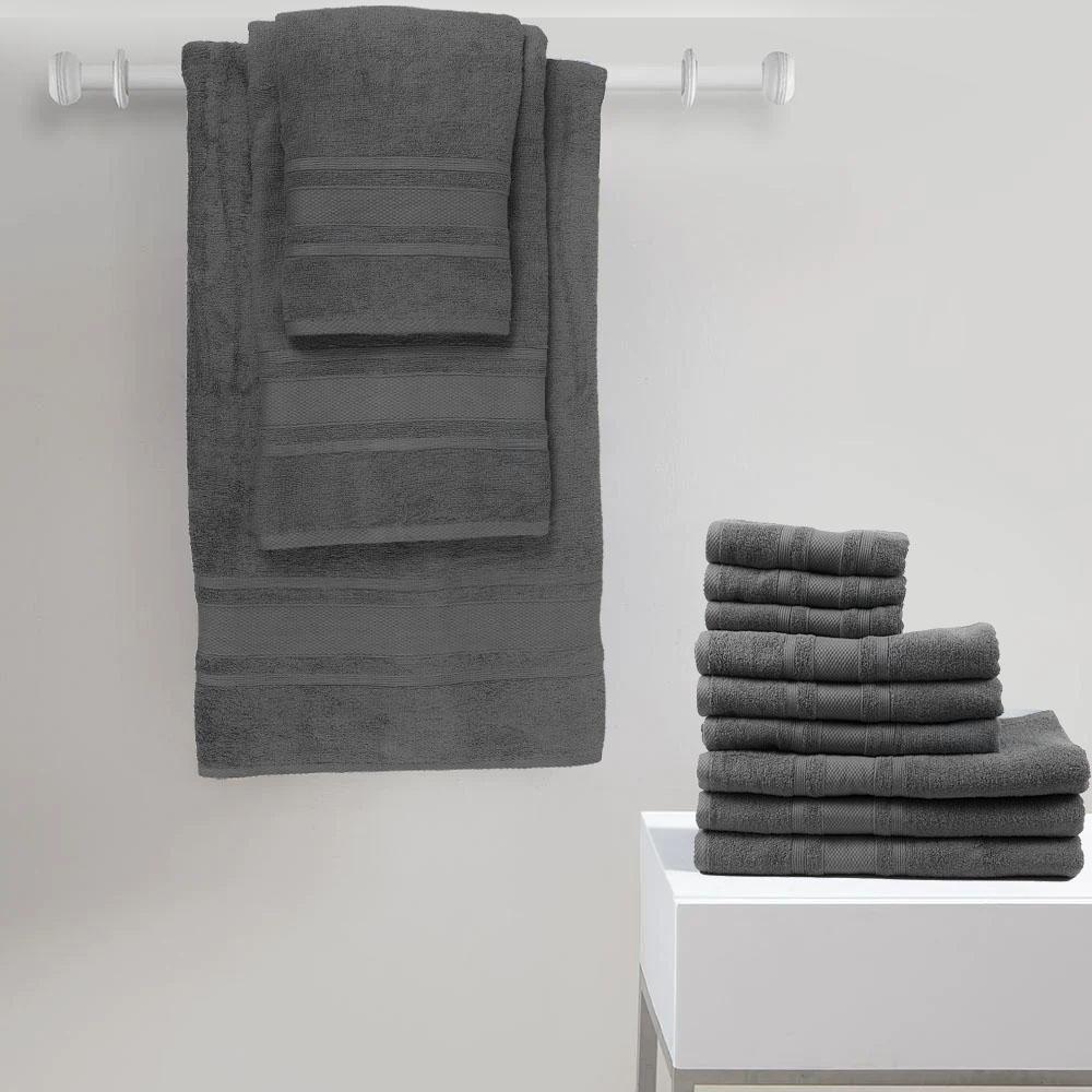 BYFT - Home Castle Premium Bath Towel - Grey - 70 x 140cm