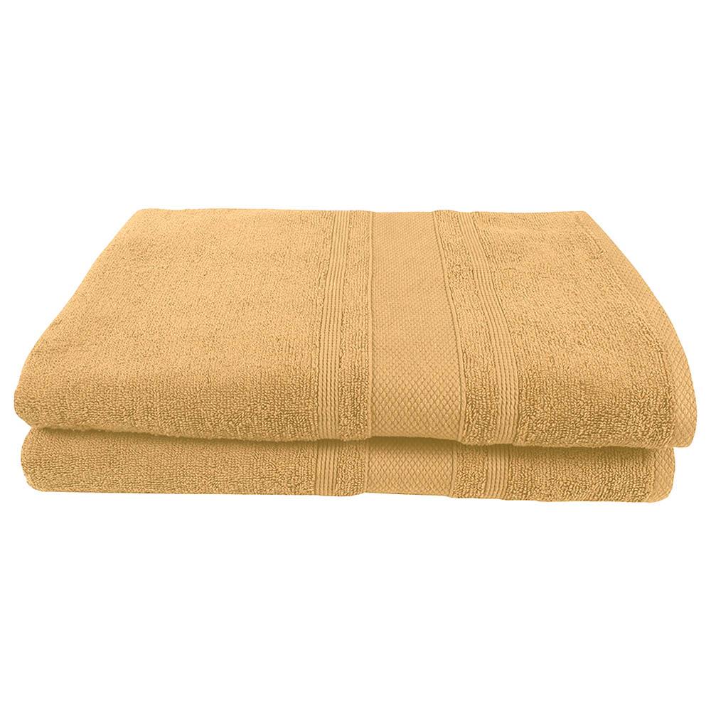 BYFT - Home Castle Premium Bath Towel - Cream - 70 x 140cm - Pack of 2