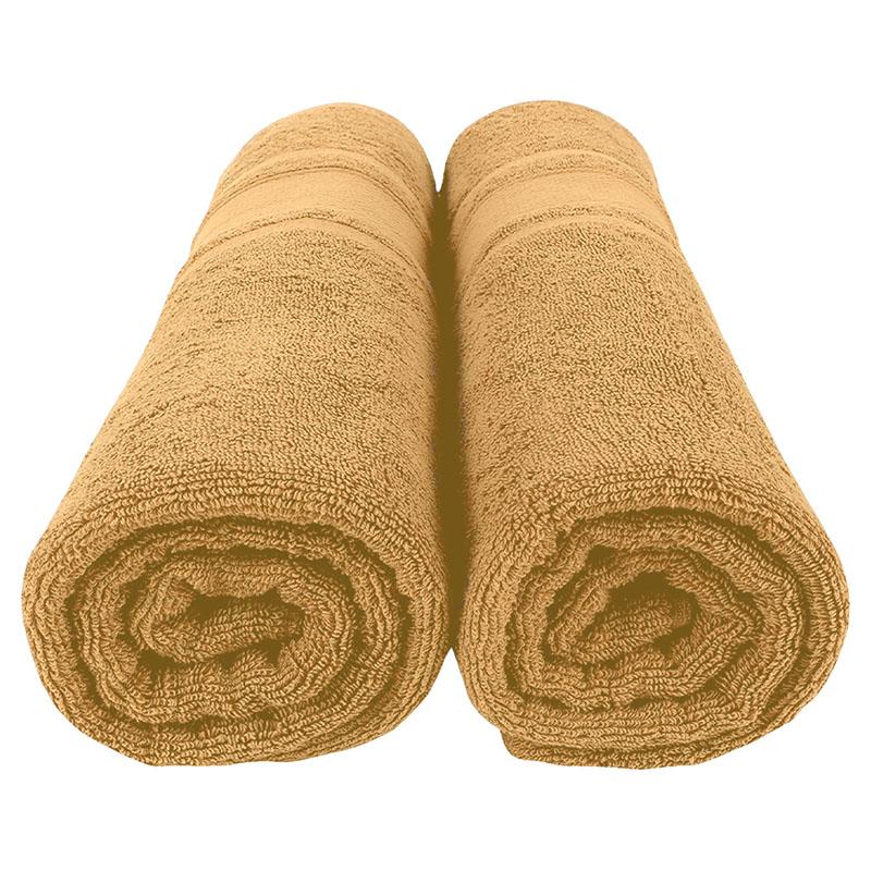 BYFT - Home Castle Premium Bath Towel - Cream - 70 x 140cm - Pack of 2