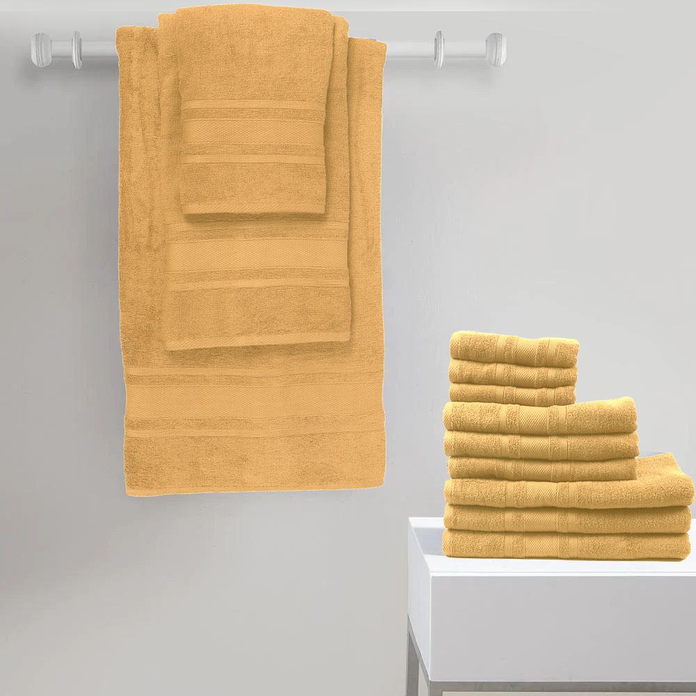 BYFT - Home Castle Premium Bath Towel - Cream - 70 x 140cm - Pack of 2