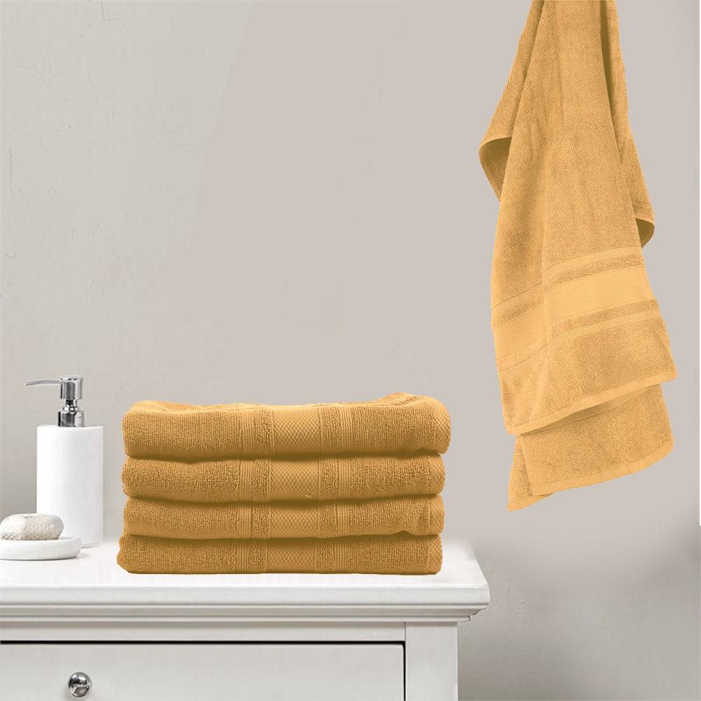 BYFT - Home Castle Premium Bath Towel - Cream - 70 x 140cm - Pack of 2