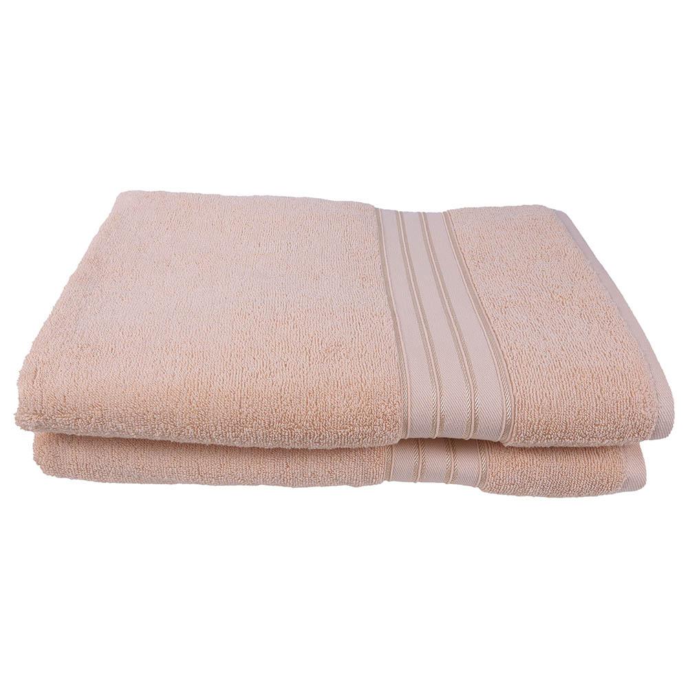 BYFT - Home Trendy Premium Bath Towel - Cream - 70 x 140cm - Pack of 2