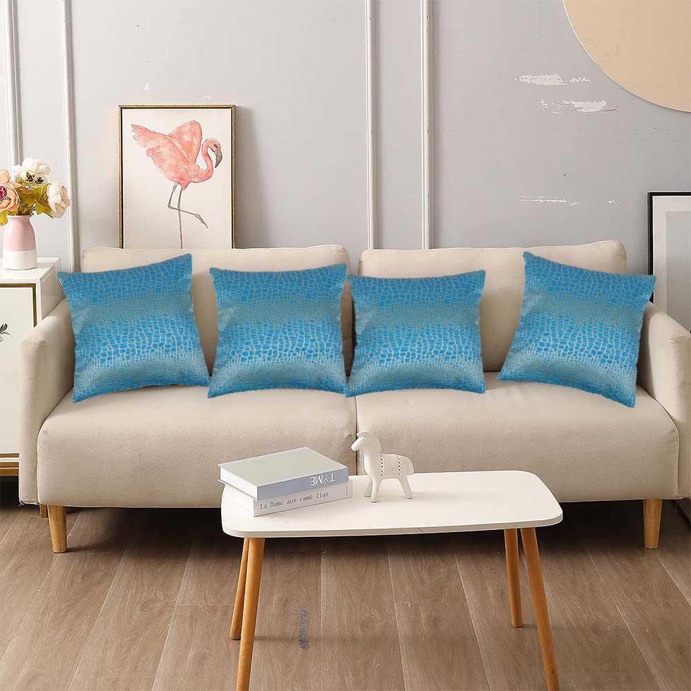 BYFT - Azure Elegance Decorative Cushion Cover - Arctic Blue - 2pcs