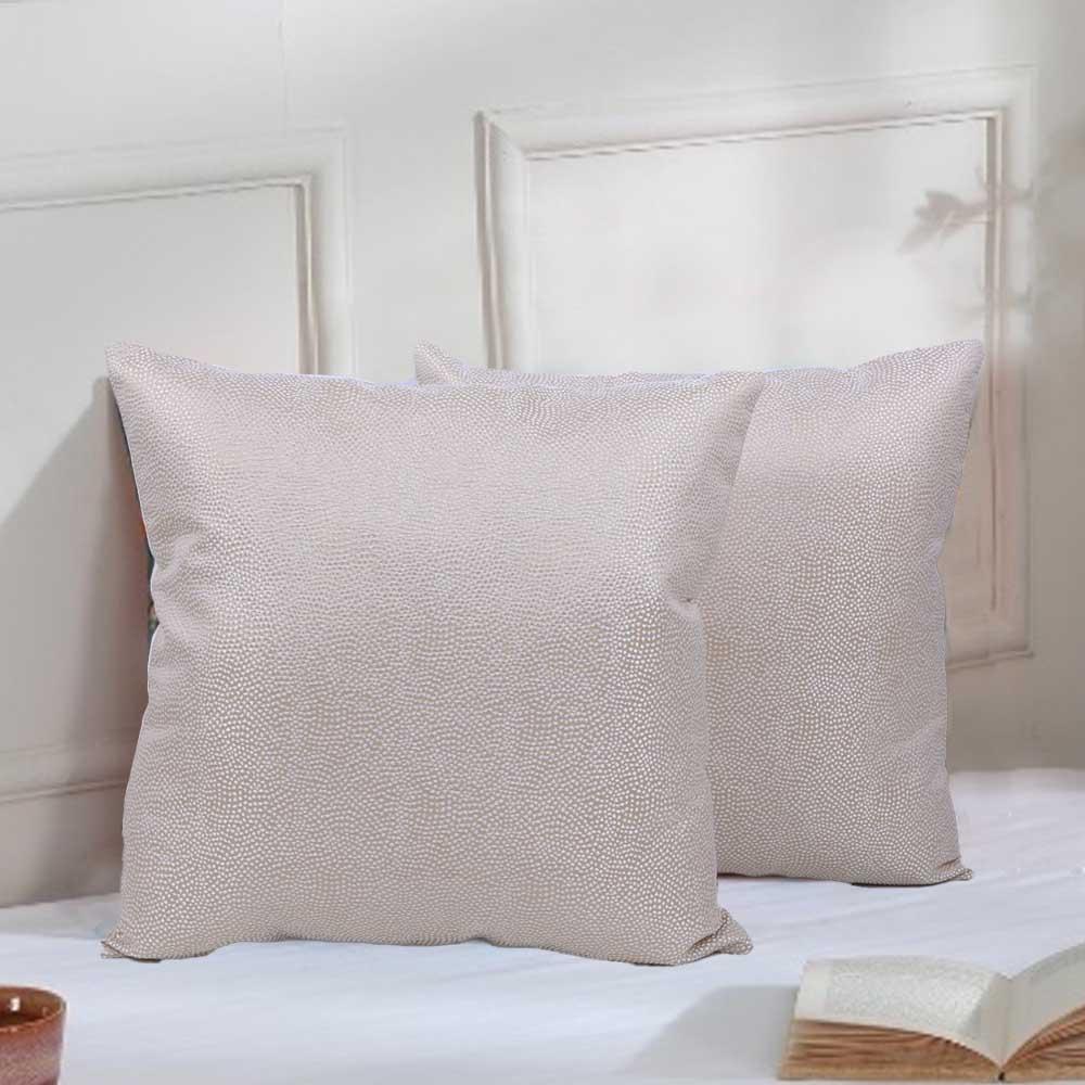 BYFT - Elegant Ivory Decorative Cushion Cover - Cream - 2pcs