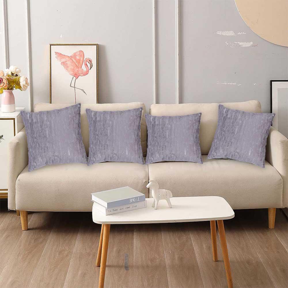 BYFT - Wave Decorative Cushion And Cover - Grey - 2pcs