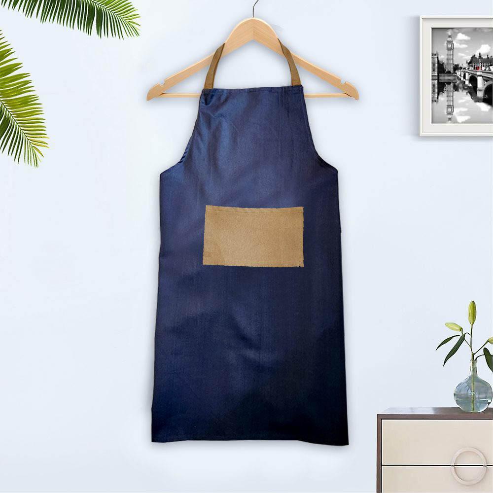 BYFT - Orchard Kitchen Apron - Denim Blue/Caramel