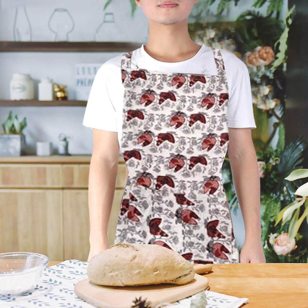 BYFT - Orchard Hen Printed Kitchen Apron - White