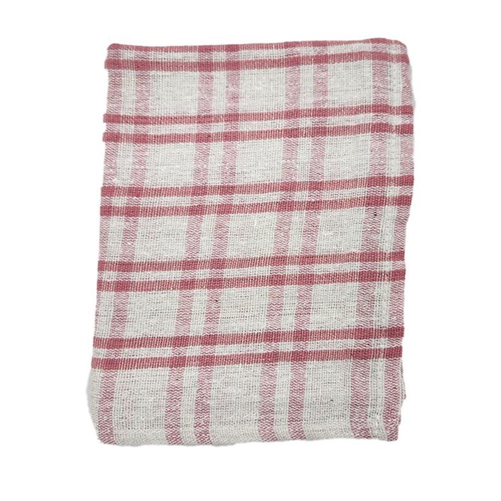 BYFT - Orchard Multi Checkered Tea Towel - Pink/White - 8pcs