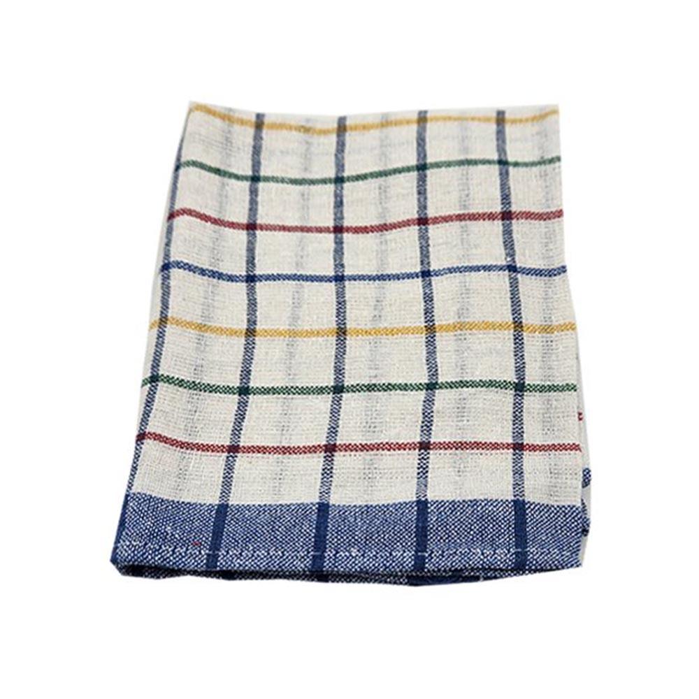 BYFT - Orchard Multi Checkered Tea Towel - Blue/Red - 6pcs