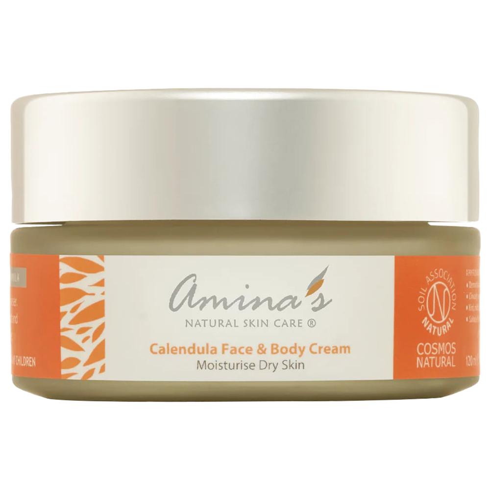 Amina's Natural Skin Care - Organic Calendula Face And Body Cream - 120ml