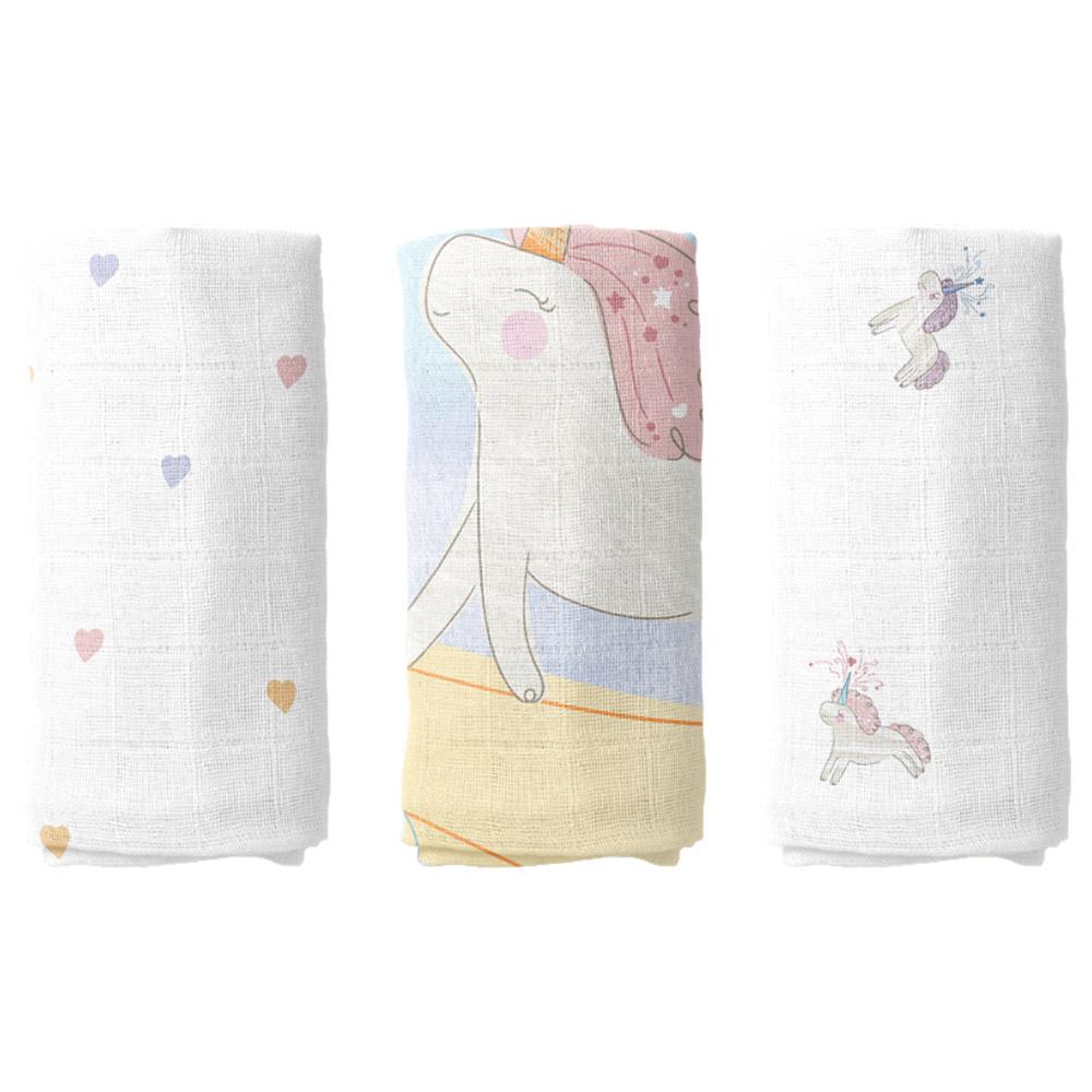 Casadora Baby - Muslin Swaddle Blanket - Pack of 3 - Astra