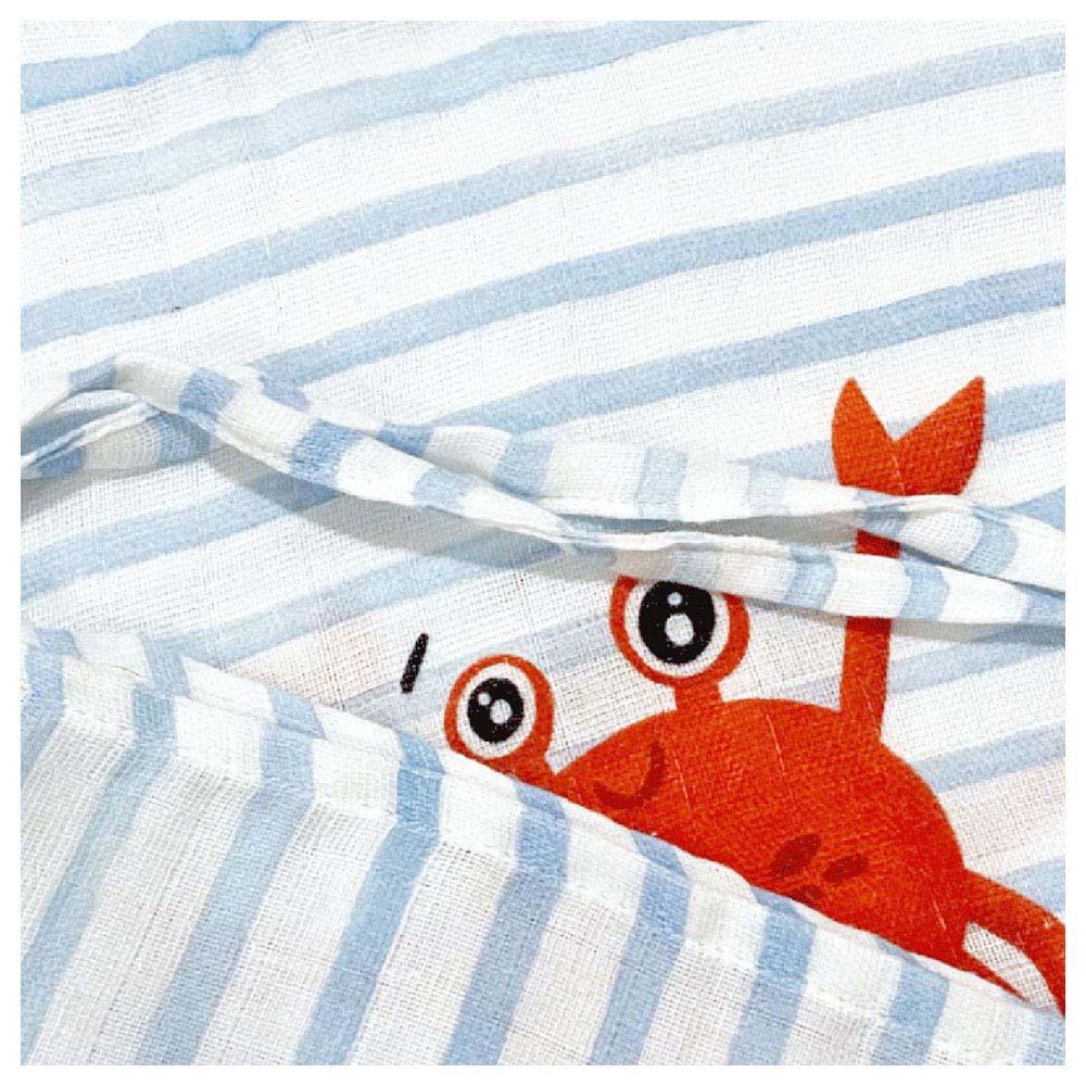 Casadora Baby - Muslin Poncho - Surfer Crab