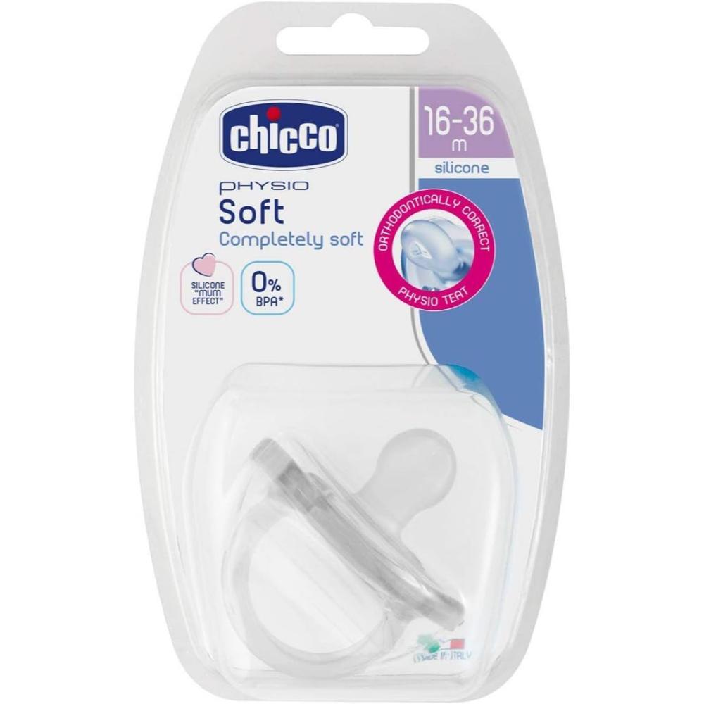 Chicco - Silicone Physio Soft Soother 16-36M - Clear