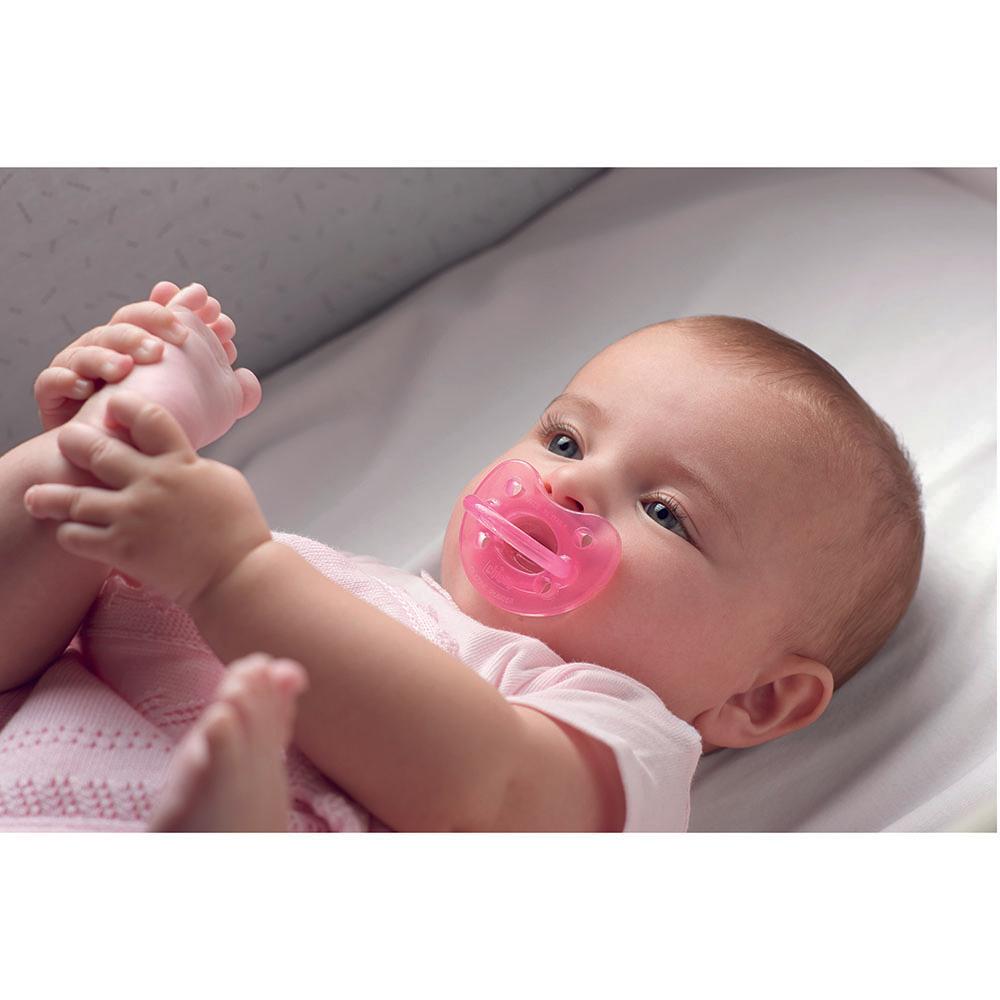 Chicco - Silicone Physio Soft Soother 6-16m - Pink