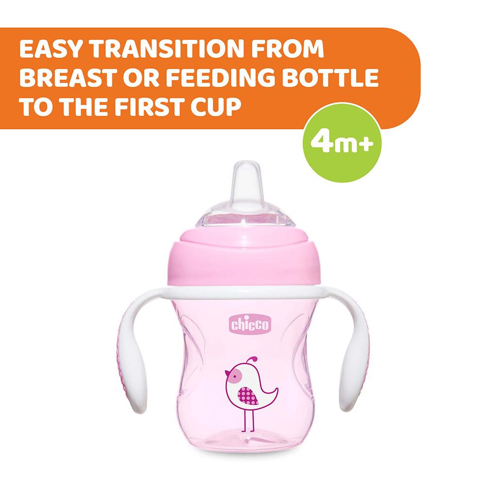 Chicco - Transition Cup 4m+ 200ml - Pink