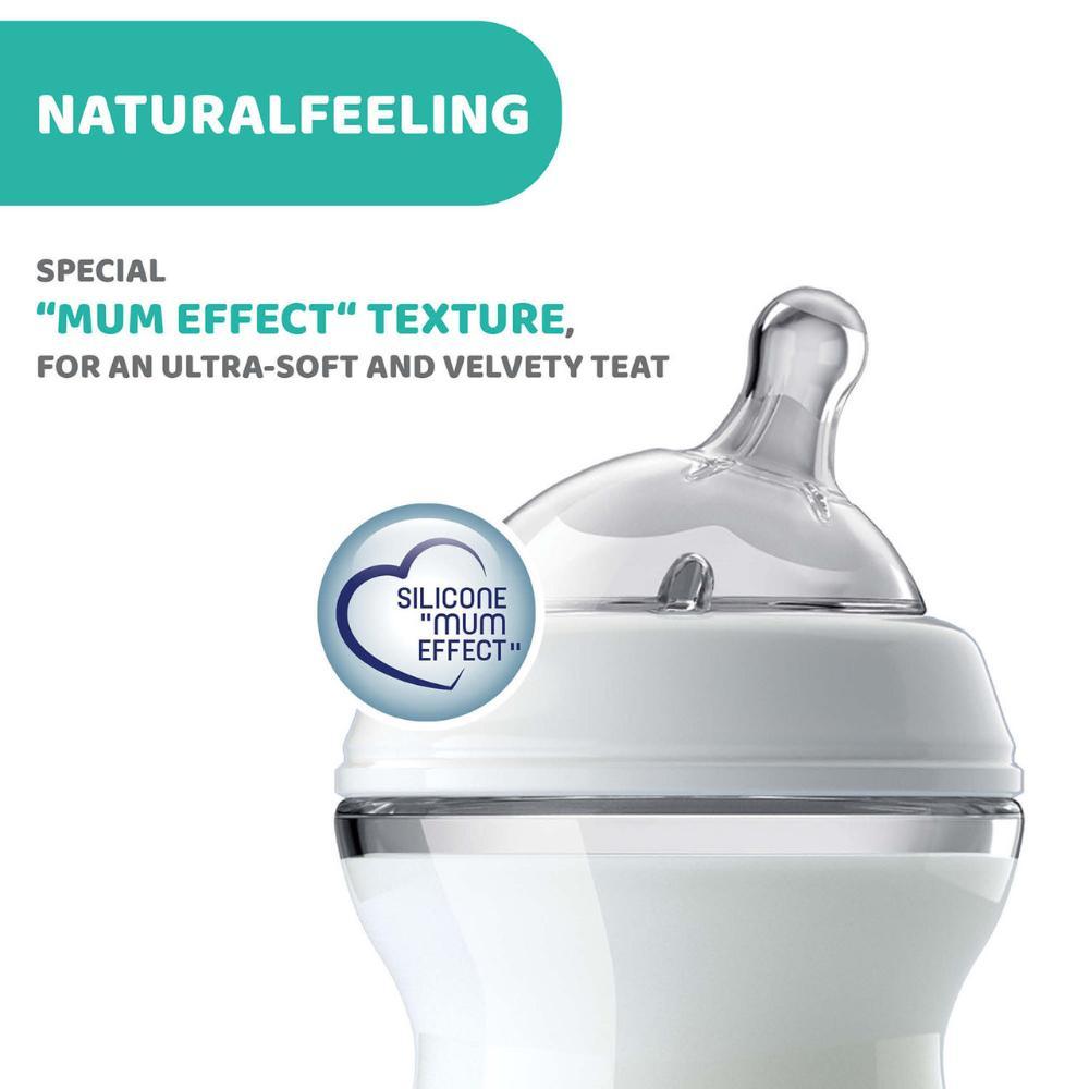 Chicco - NaturalFeeling Teat 2m+ Medium Flow Silicone