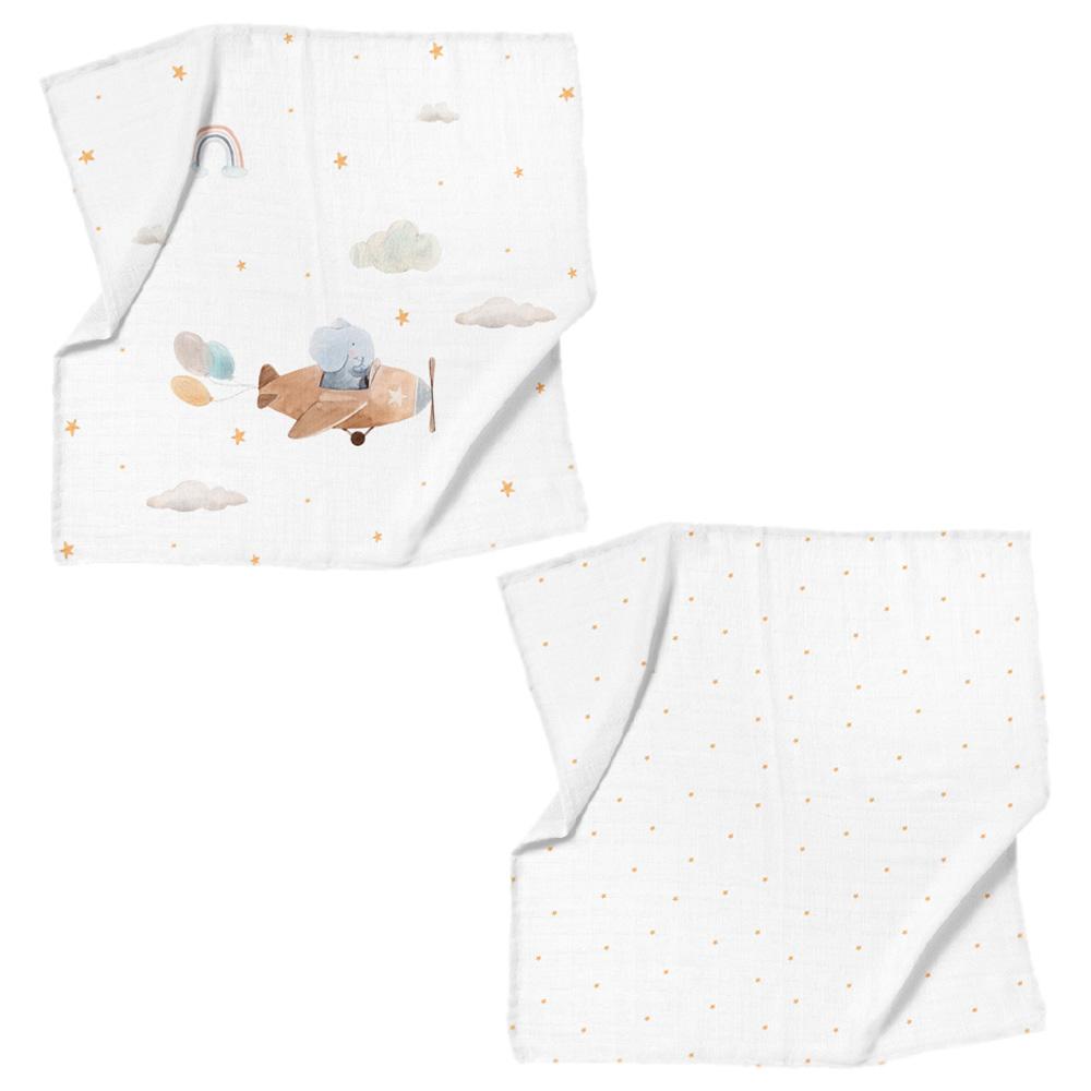 Casadora Baby - Muslin Swaddle Blanket - Pack of 2 - Happy Tony