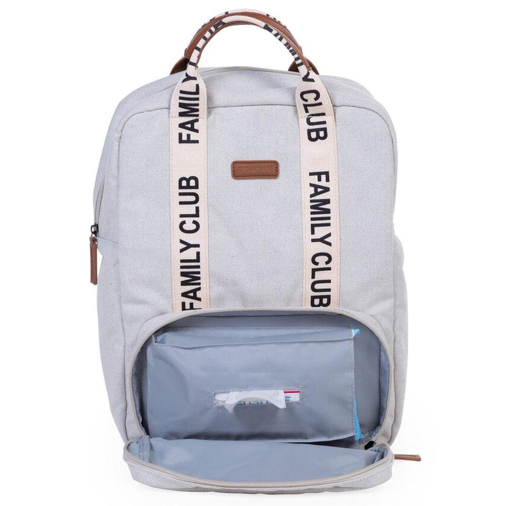 Childhome - Signature Canvas Family Club Backpack - Off White