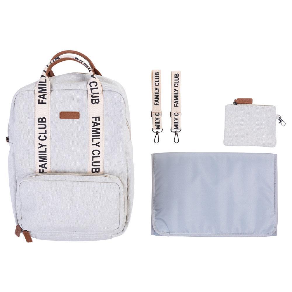 Childhome - Signature Canvas Family Club Backpack - Off White