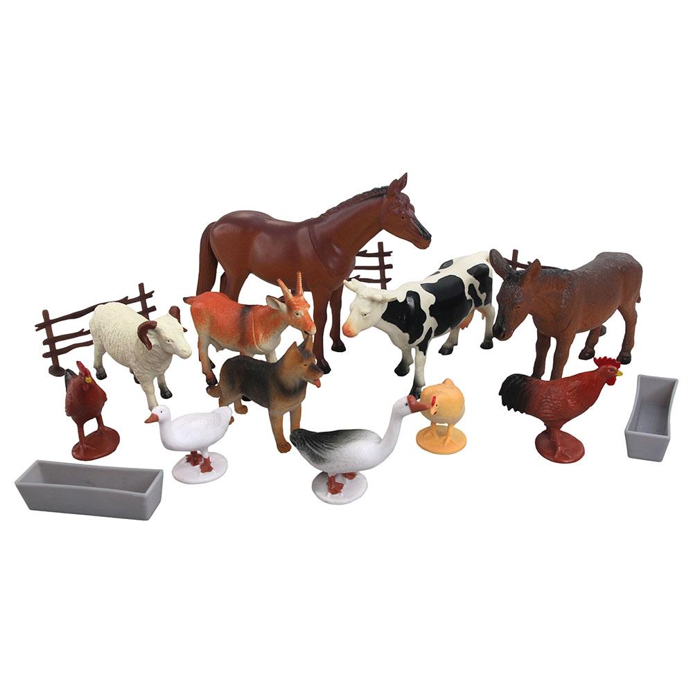 Wenno - Farm Animals Play Set - 15pcs